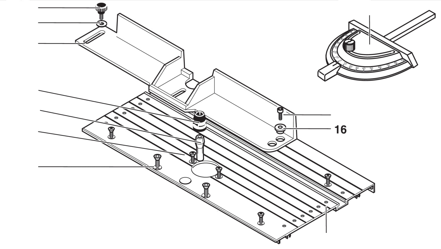 PROXXON 27050-16 Buchse für Anschlag für MICRO Profiliergerät MP400