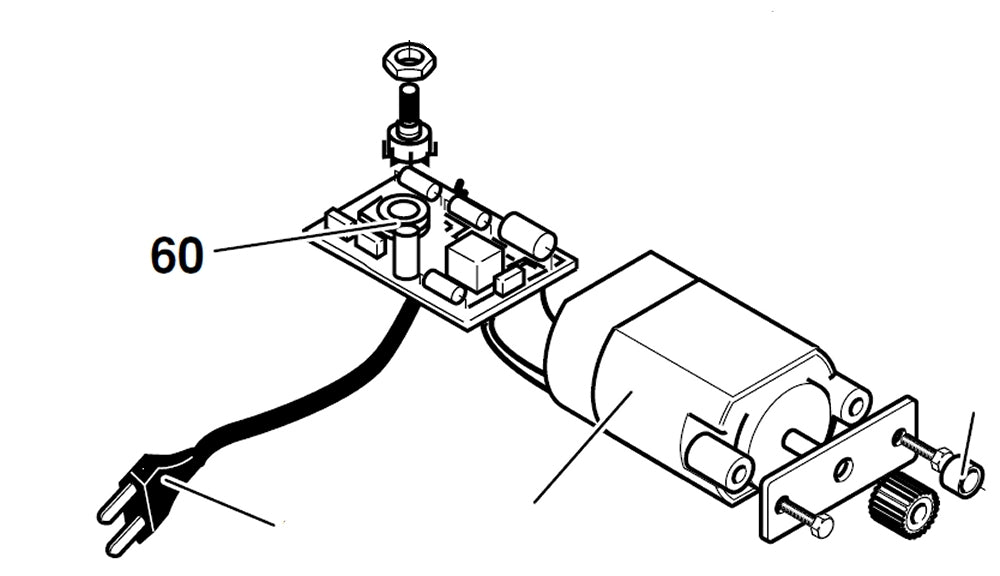 PROXXON 27088-60 Platine für Dekupiersäge DS230/E