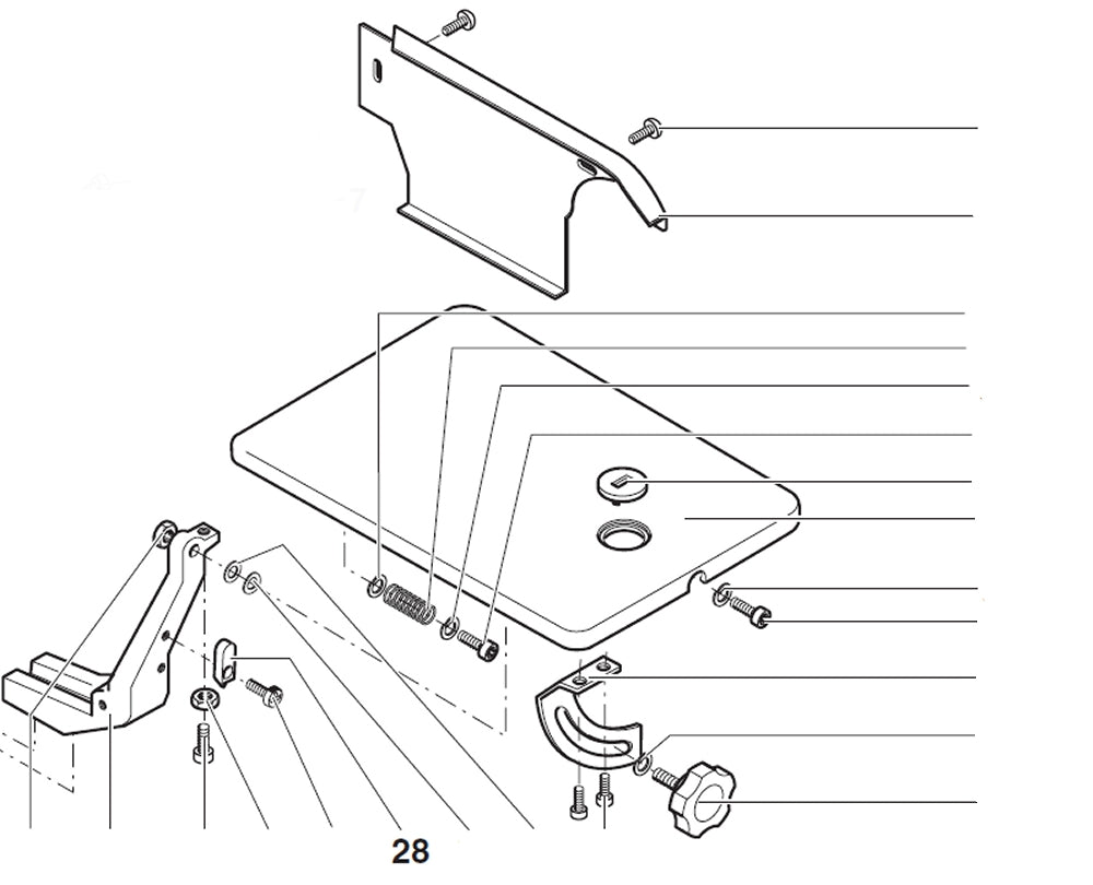 PROXXON 27090-28 Winkelscheibe für Dekupiersäge DSH/E 27090