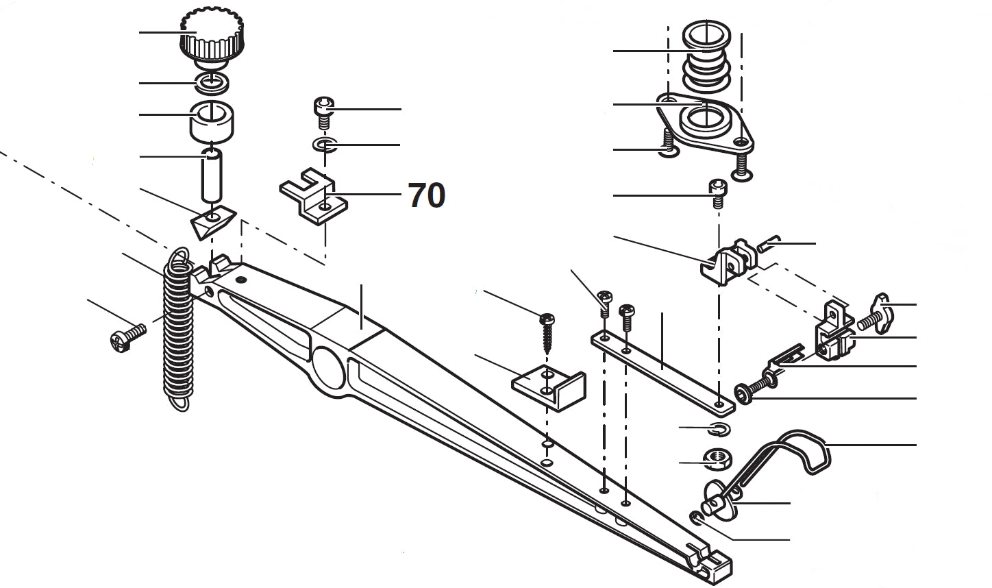 PROXXON 27090-70 Anschlagblech für Dekupiersäge DSH/E 27090