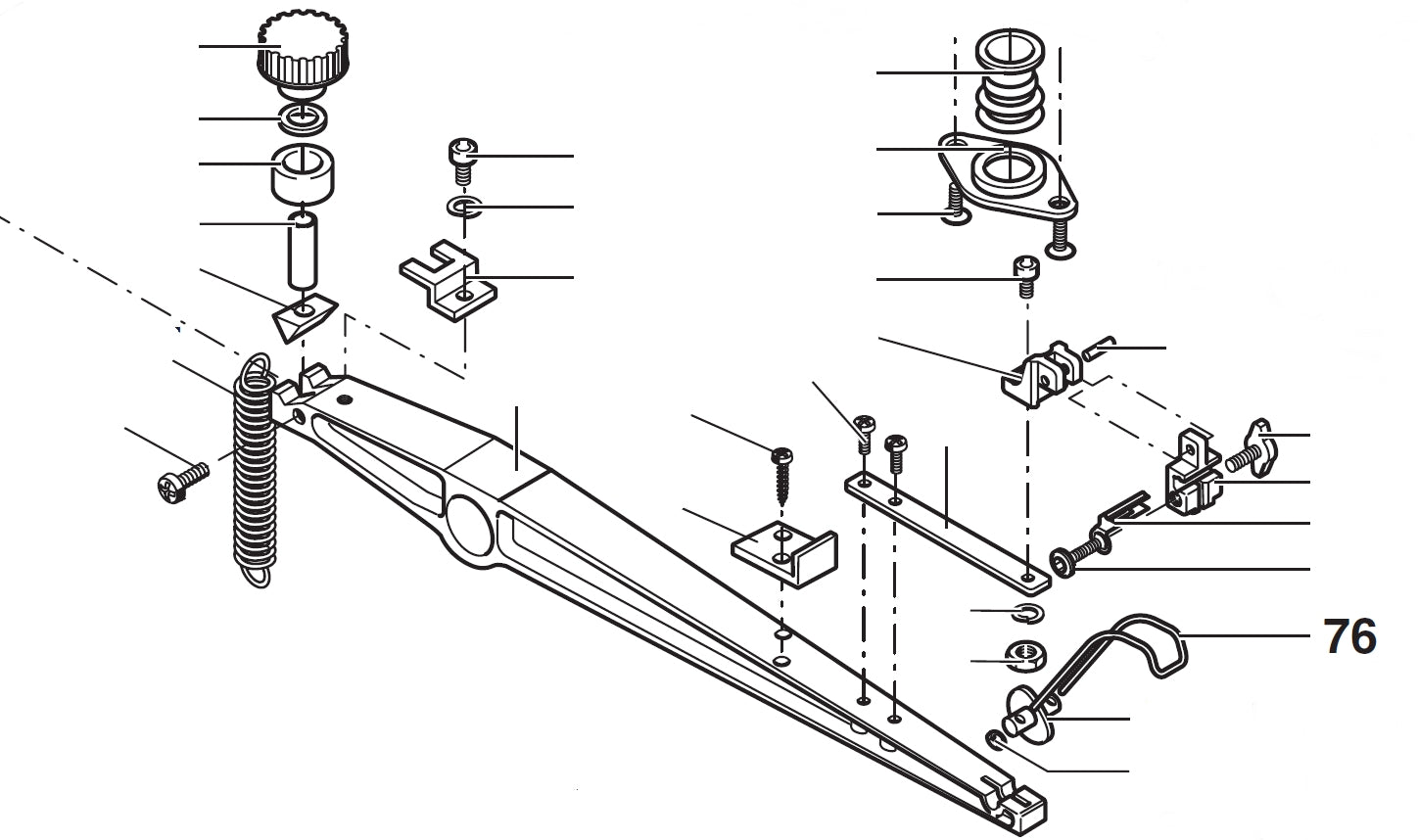 PROXXON 27090-76 Spanngriff für Dekupiersäge DSH/E 27090