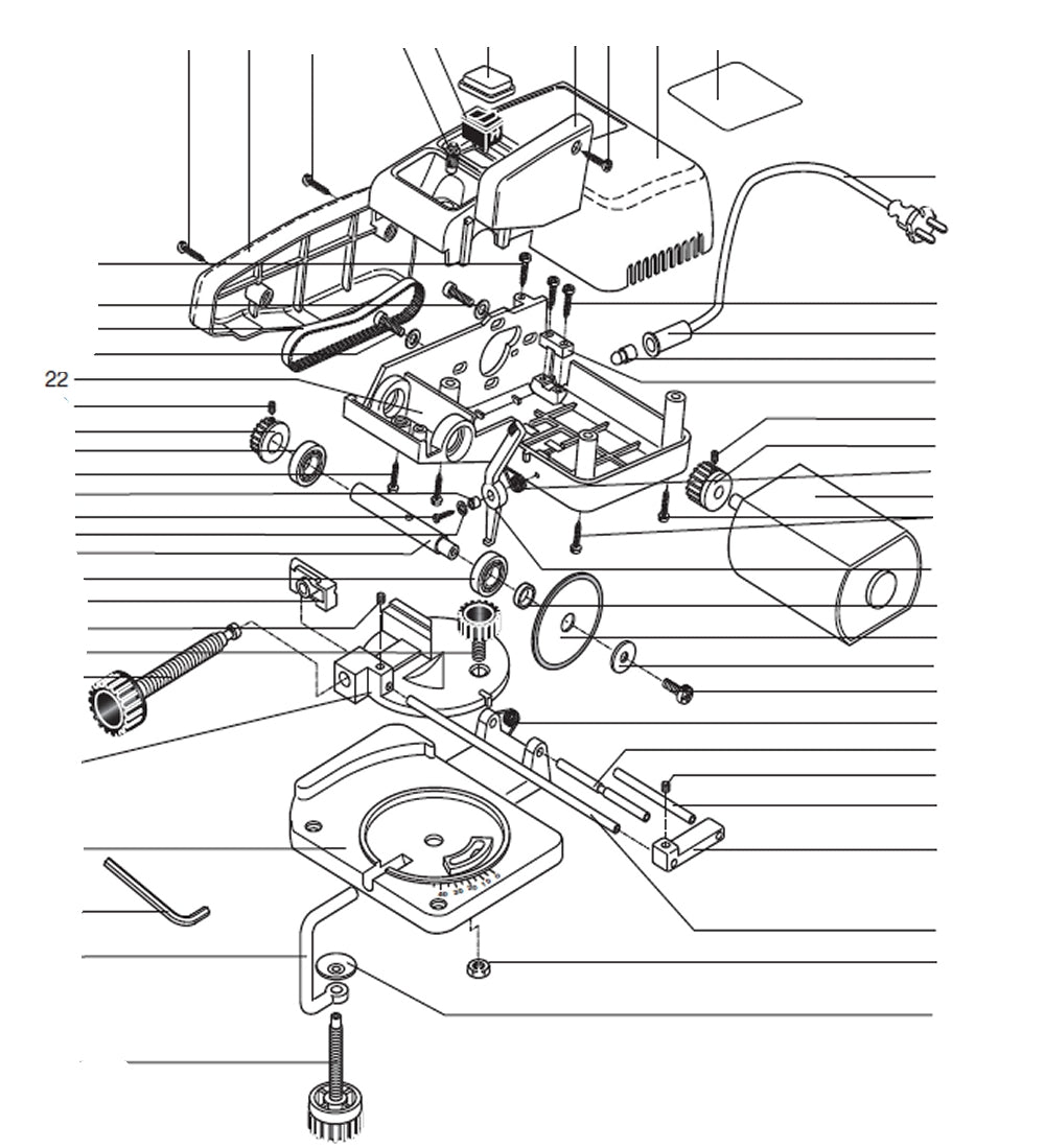PROXXON 27150-22 Untere Gehäuseschale für Kappgerät KG50