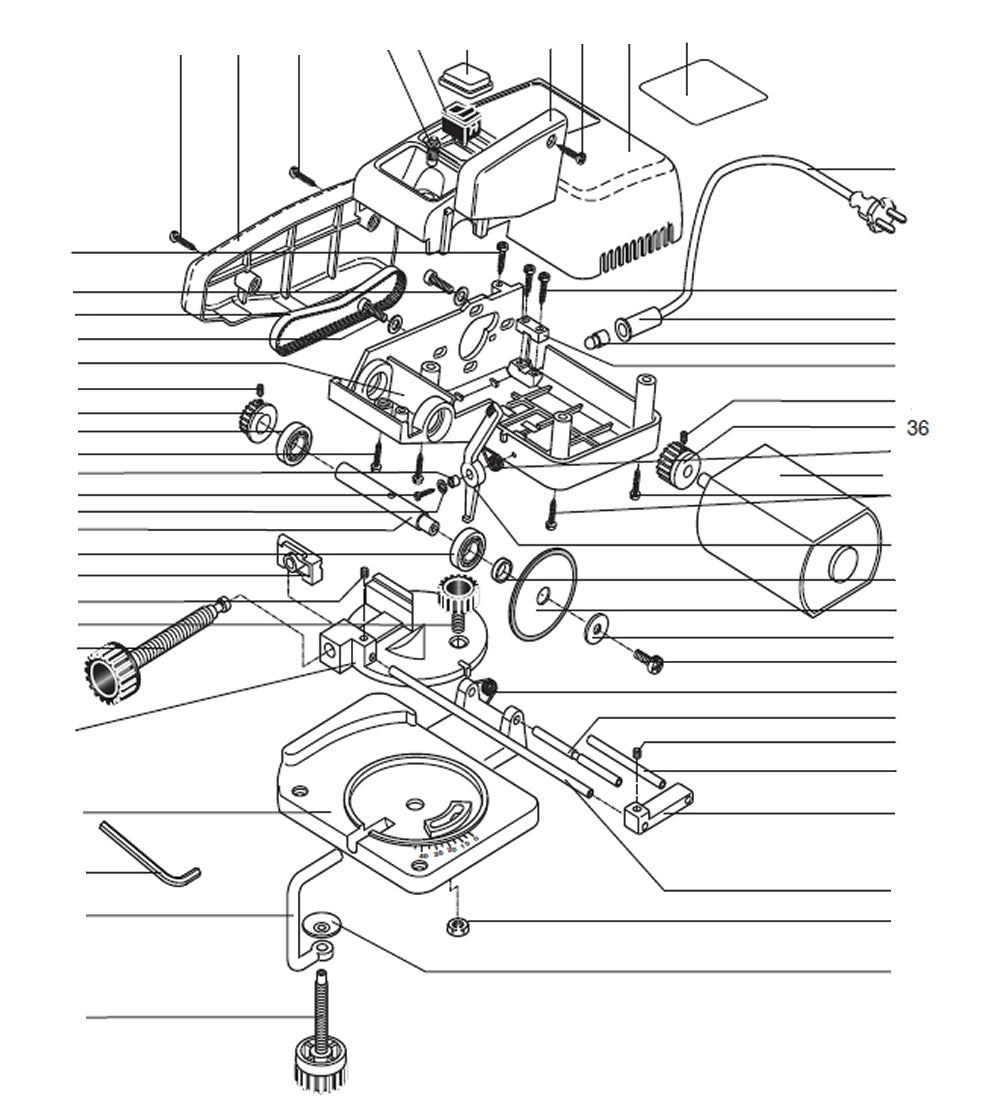 PROXXON 27150-36 Riemenscheibe Zahnrad Motor zu Kappgerät KG50