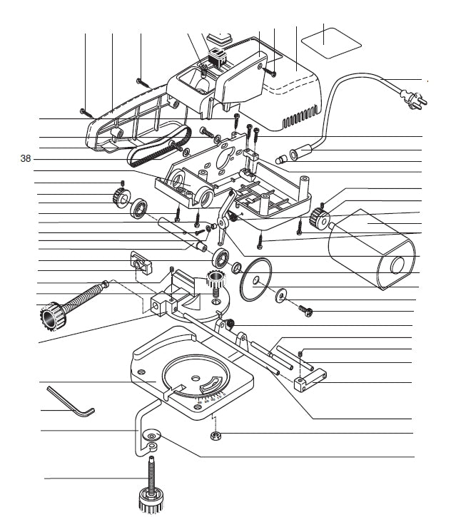 PROXXON 27150-38 Schraube für Kappgerät KG50