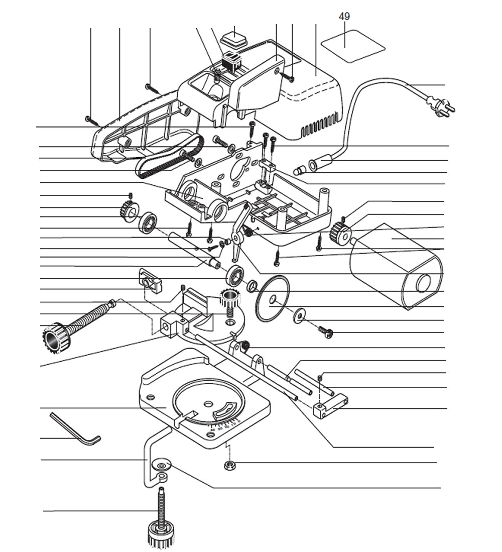 PROXXON 27150-49 Typenschild für Kappgerät KG50