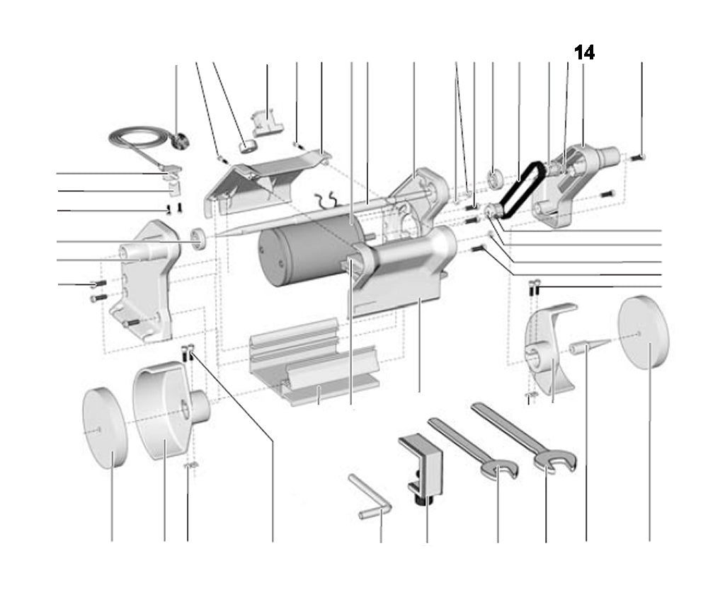 PROXXON 27180-14 Riemenabdeckung für Poliermaschine PM 100 / PM100