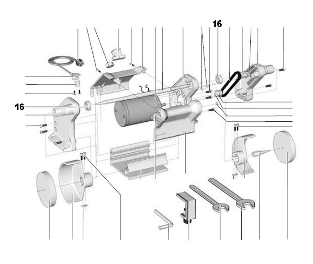 PROXXON 27180-16 Kugellager für Poliermaschine PM 100 / PM100