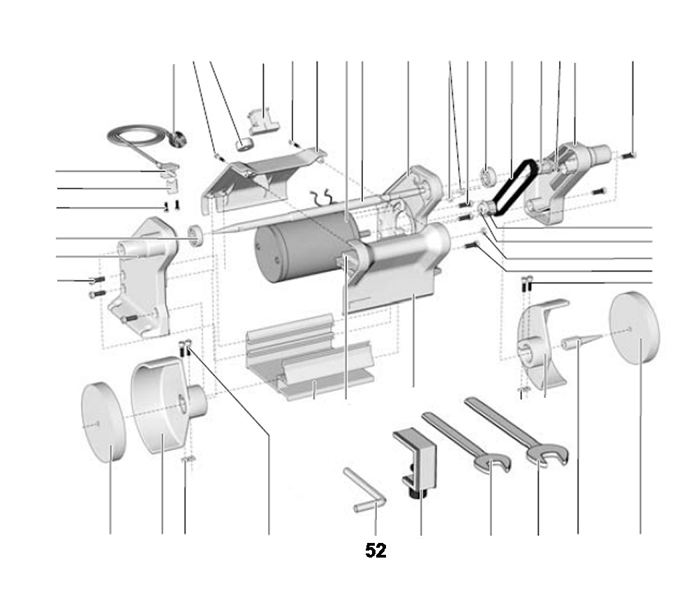 PROXXON 27180-52 Innensechskantschlüssel SW 3mm für Poliermaschine PM 100 / PM100
