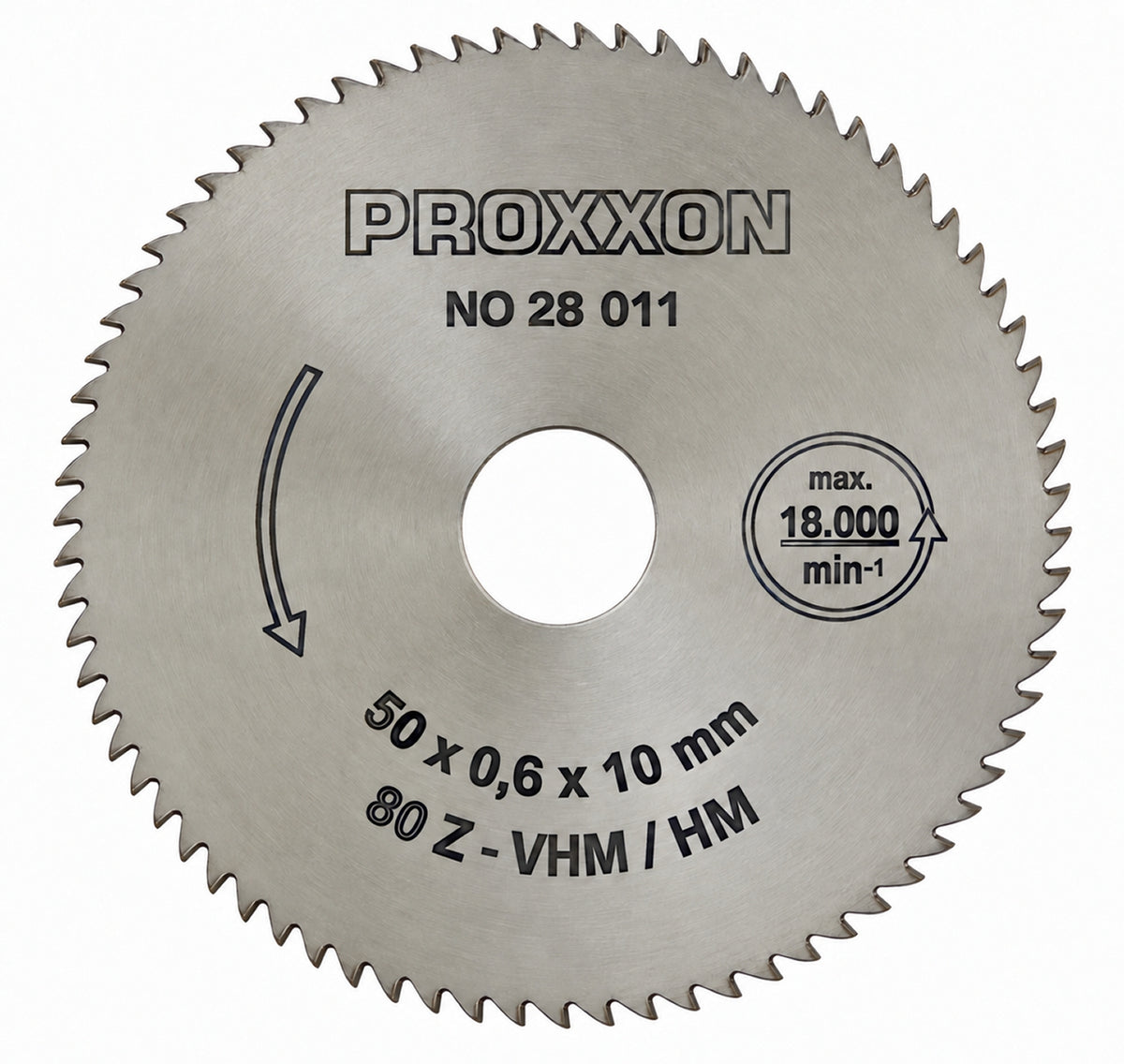 PROXXON 28011 Vollhartmetall - Kreissägeblatt / Sägeblatt Ø50mm x 0,6mm