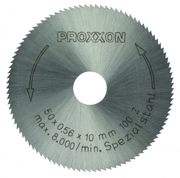 PROXXON 28020 Kreissägeblatt / Sägeblatt aus Spezialstahl 100 Zähne Ø50mm