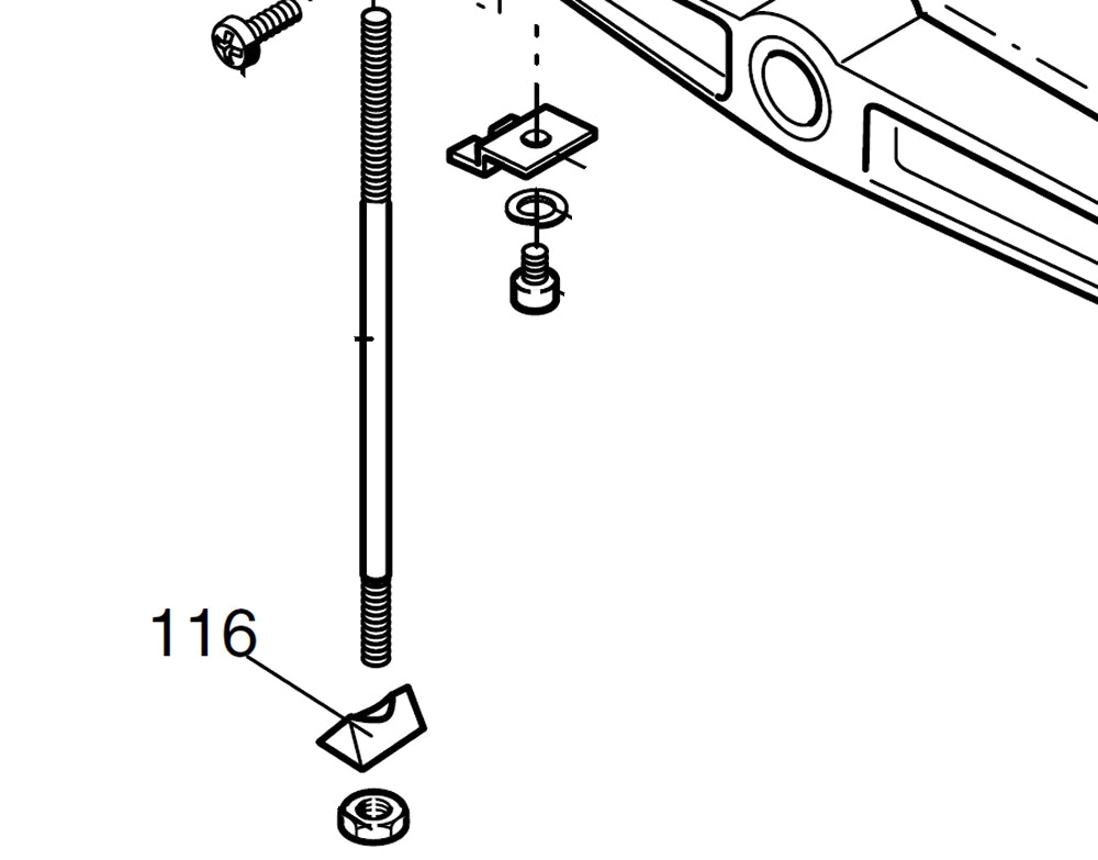 PROXXON 28092-116 Klemmstück, unten für Dekupiersäge DSH