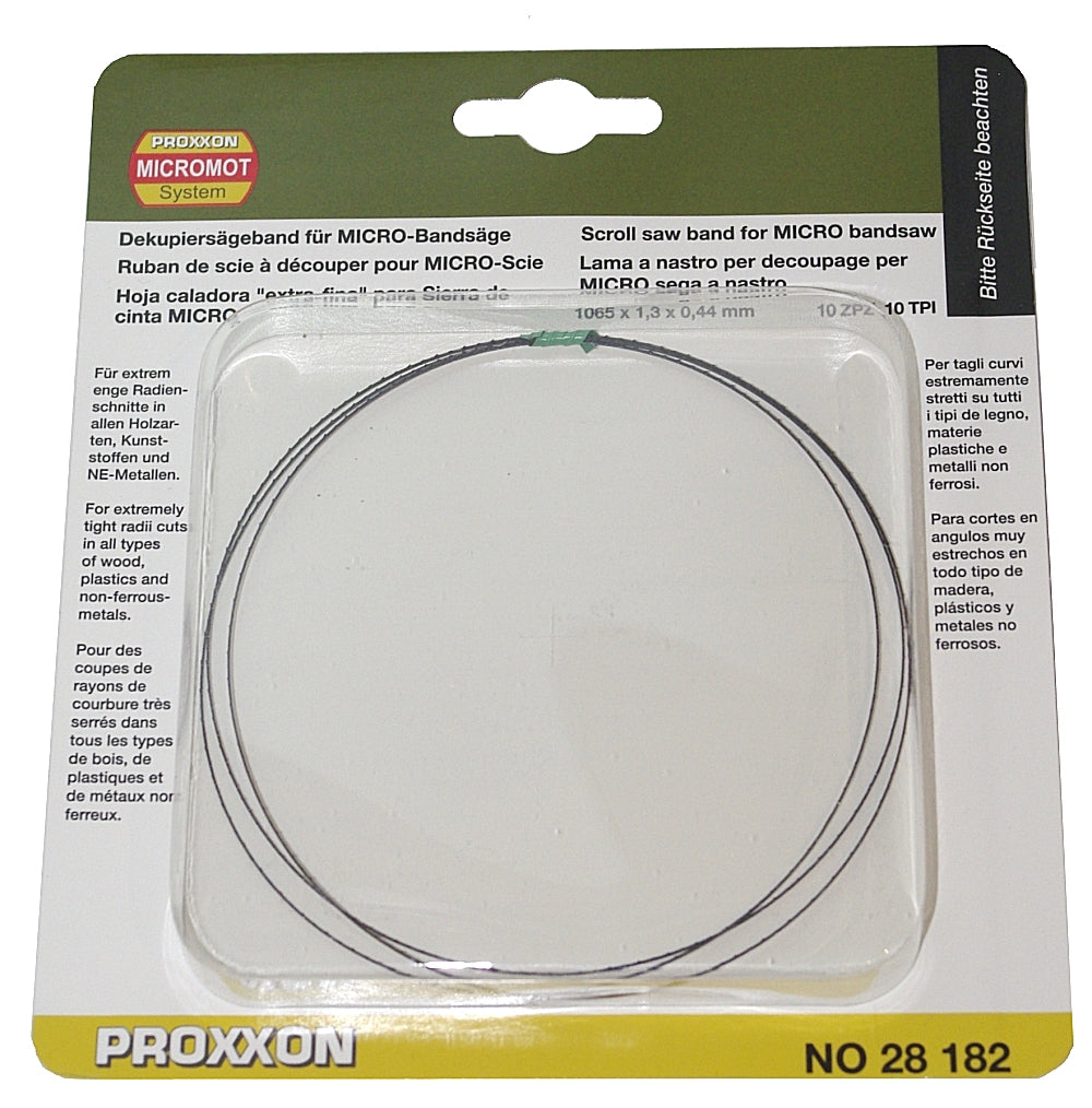 PROXXON 28182 Dekupiersägeband extrem schmal (1,3 mm), für engste Radien