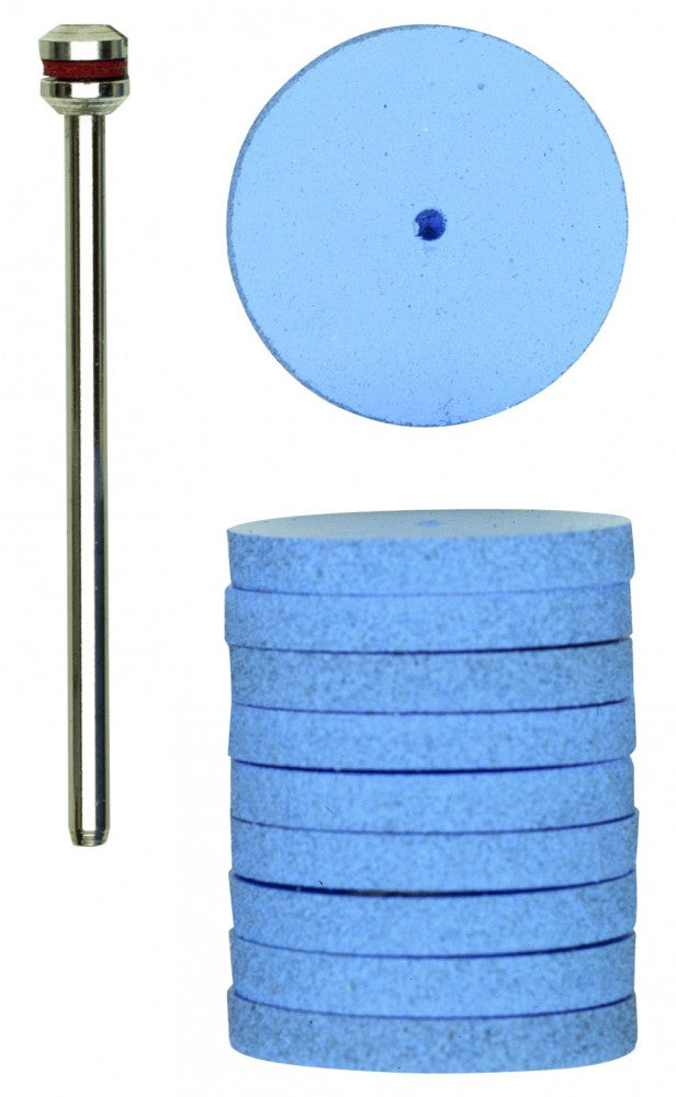 PROXXON 28294 Silikonpolierer, Form Rad 22 mm, 10 Stück + 1 Träger