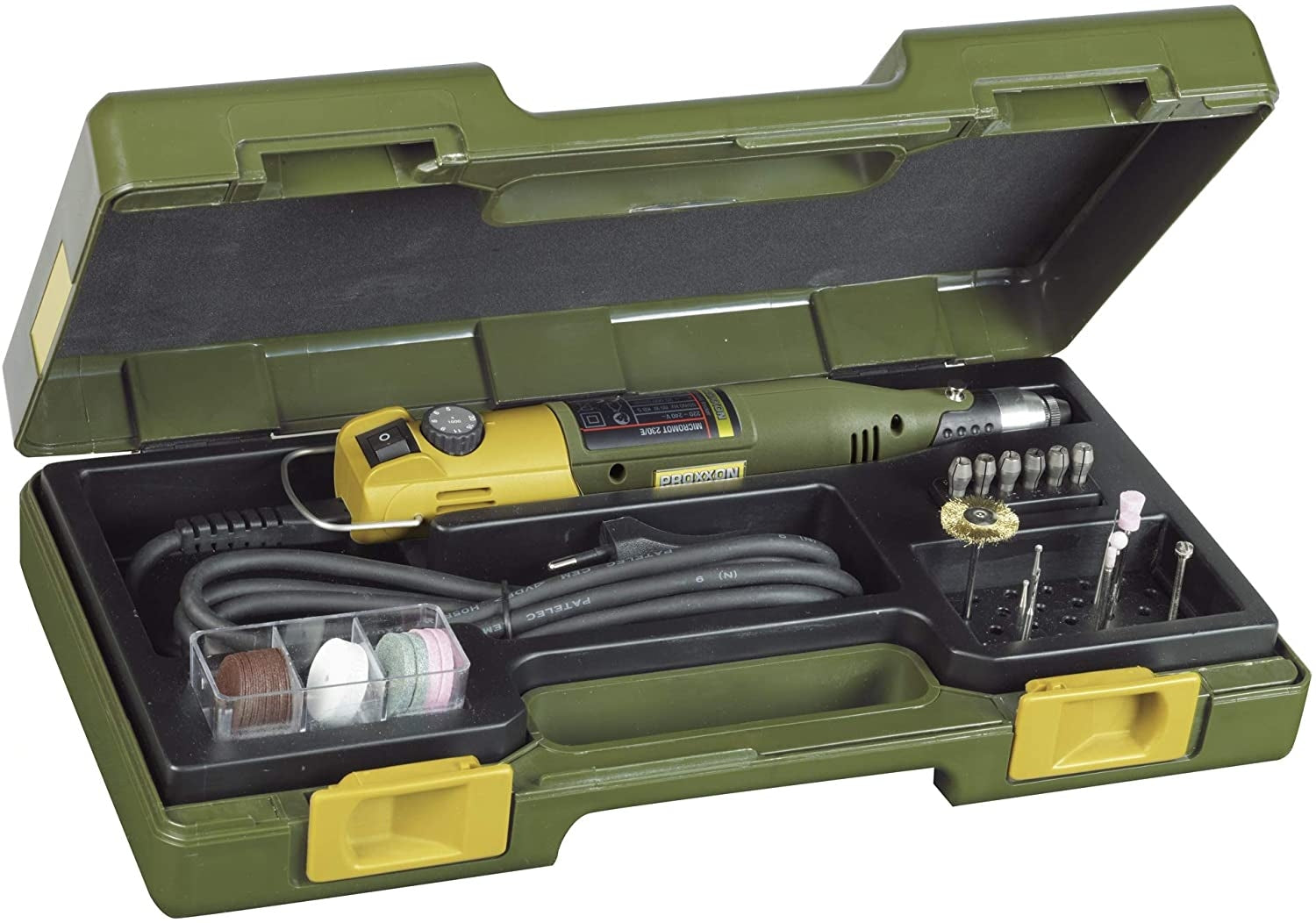 PROXXON 28430 Set Bohr- und Fräsgerät MICROMOT 230/E im Koffer