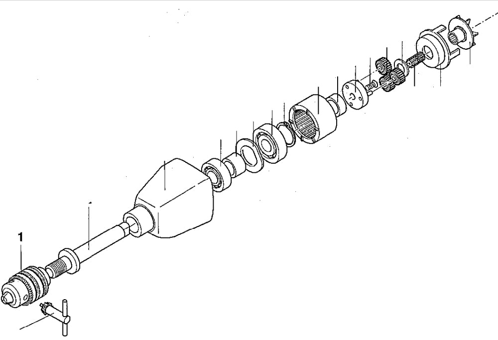 PROXXON 28490-01 Bohrfutter OHNE Schlüssel für COLT 2 / Colt 220