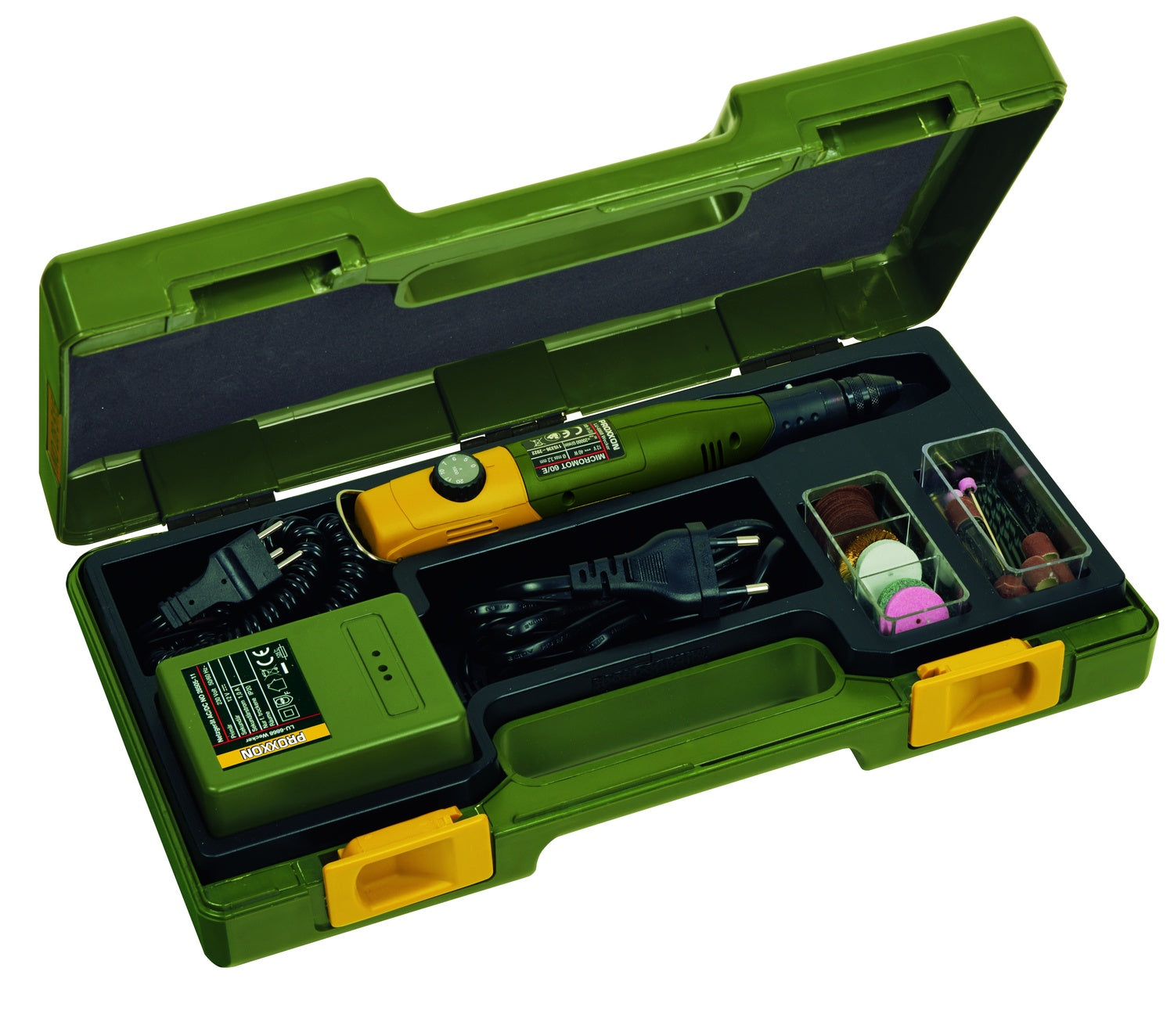 PROXXON 28514 Bohr- und Fräsgerät MICROMOT 60/EF mit Drehzahlregelung