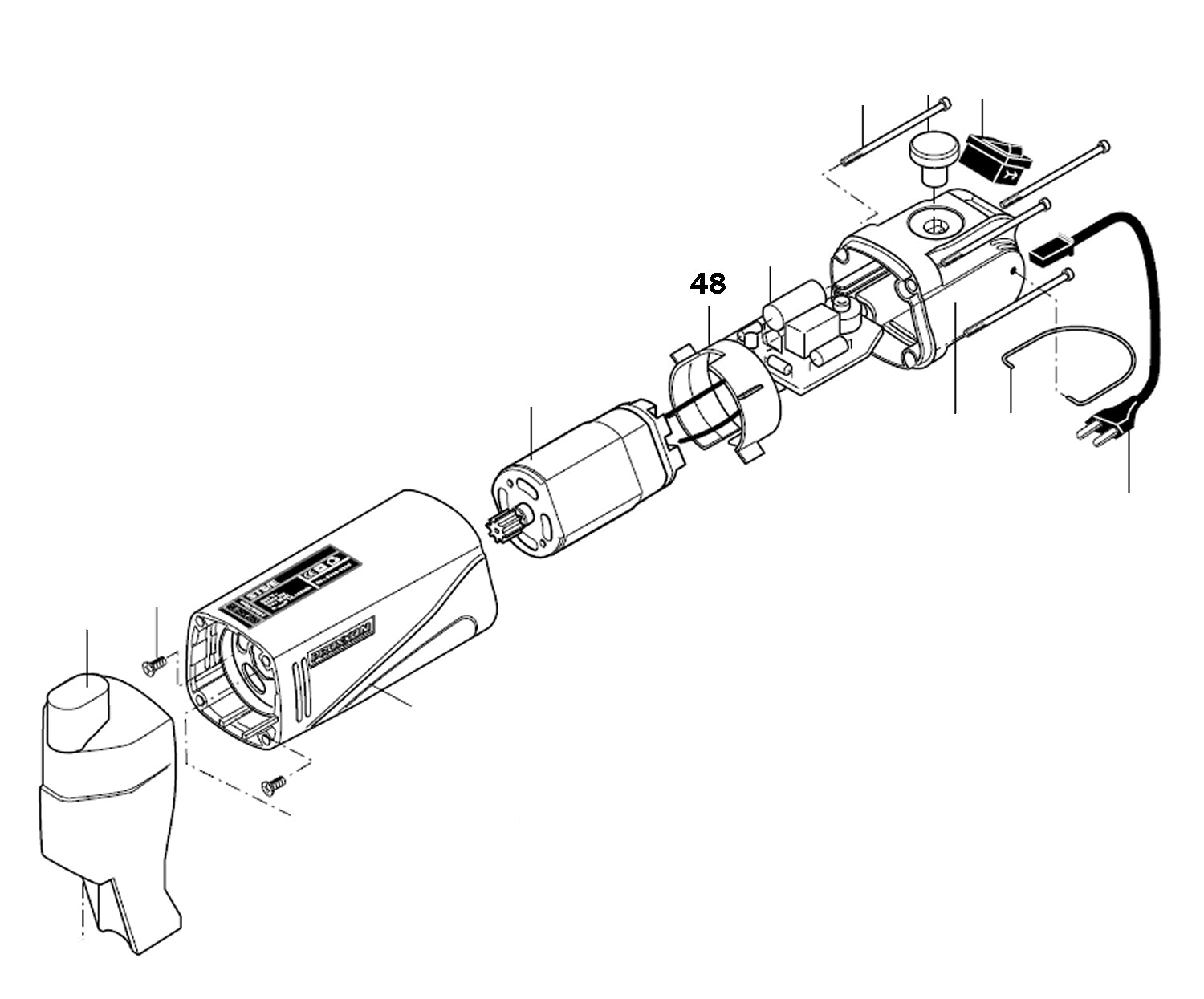 PROXXON 28530-48 Stützring für Super-Stichsäge STS/E Stichsäge SS 230/E 230 Volt