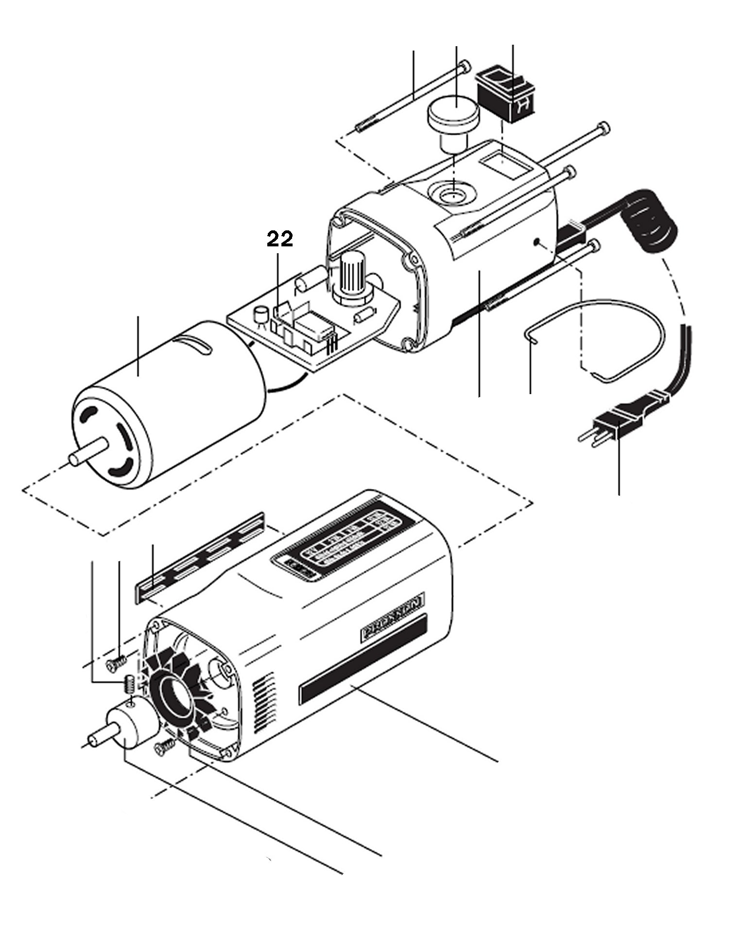 PROXXON 28534-22 Regelung / Platine für Stichsäge STS 12/E STS/E 12 Volt