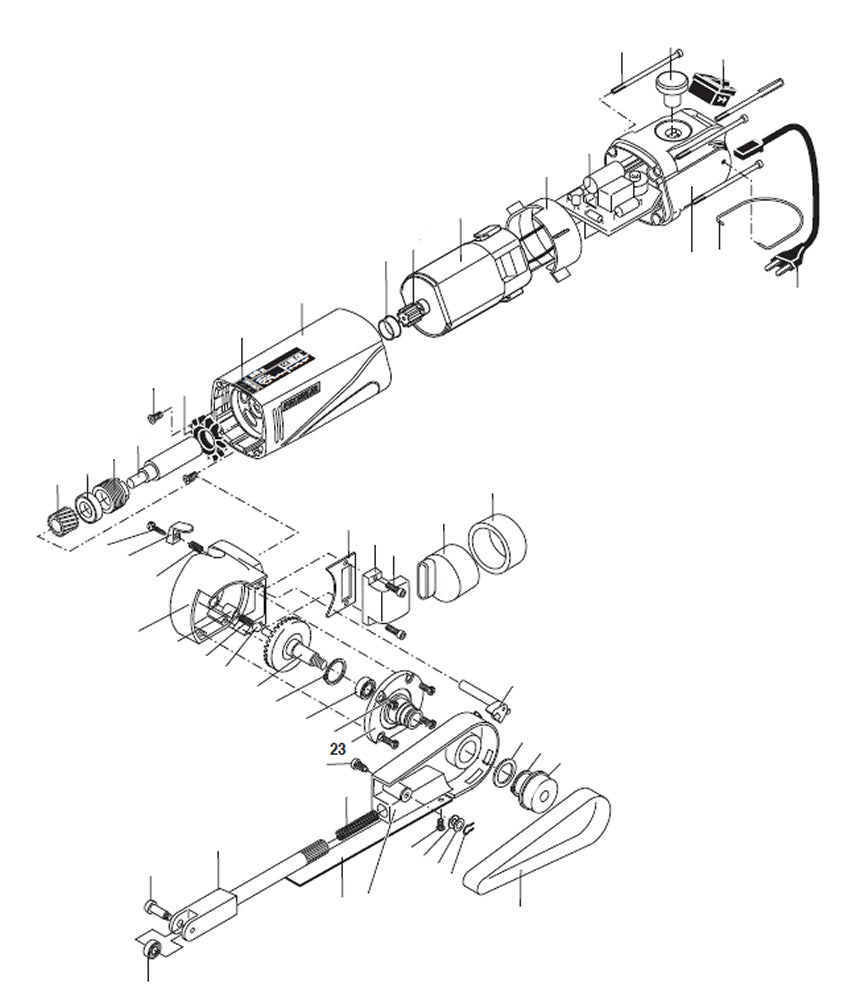 PROXXON 28536-23 Getriebedeckel für Bandschleifer BS/E Ersatzteil