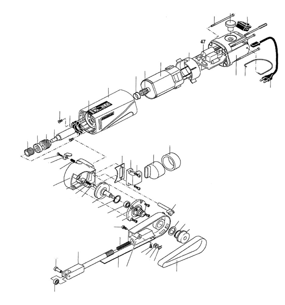 PROXXON 28536-47 Platine für Bandschleifer BS/E Ersatzteil