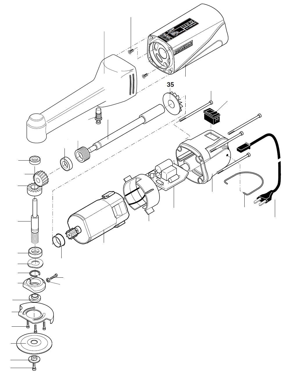 PROXXON 28547-35 Lüfter für LWS LHW LWE