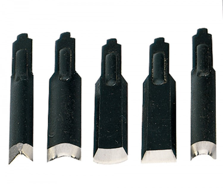 PROXXON 28572 Satz Schnitzmesser in 5 verschiedenen Formen