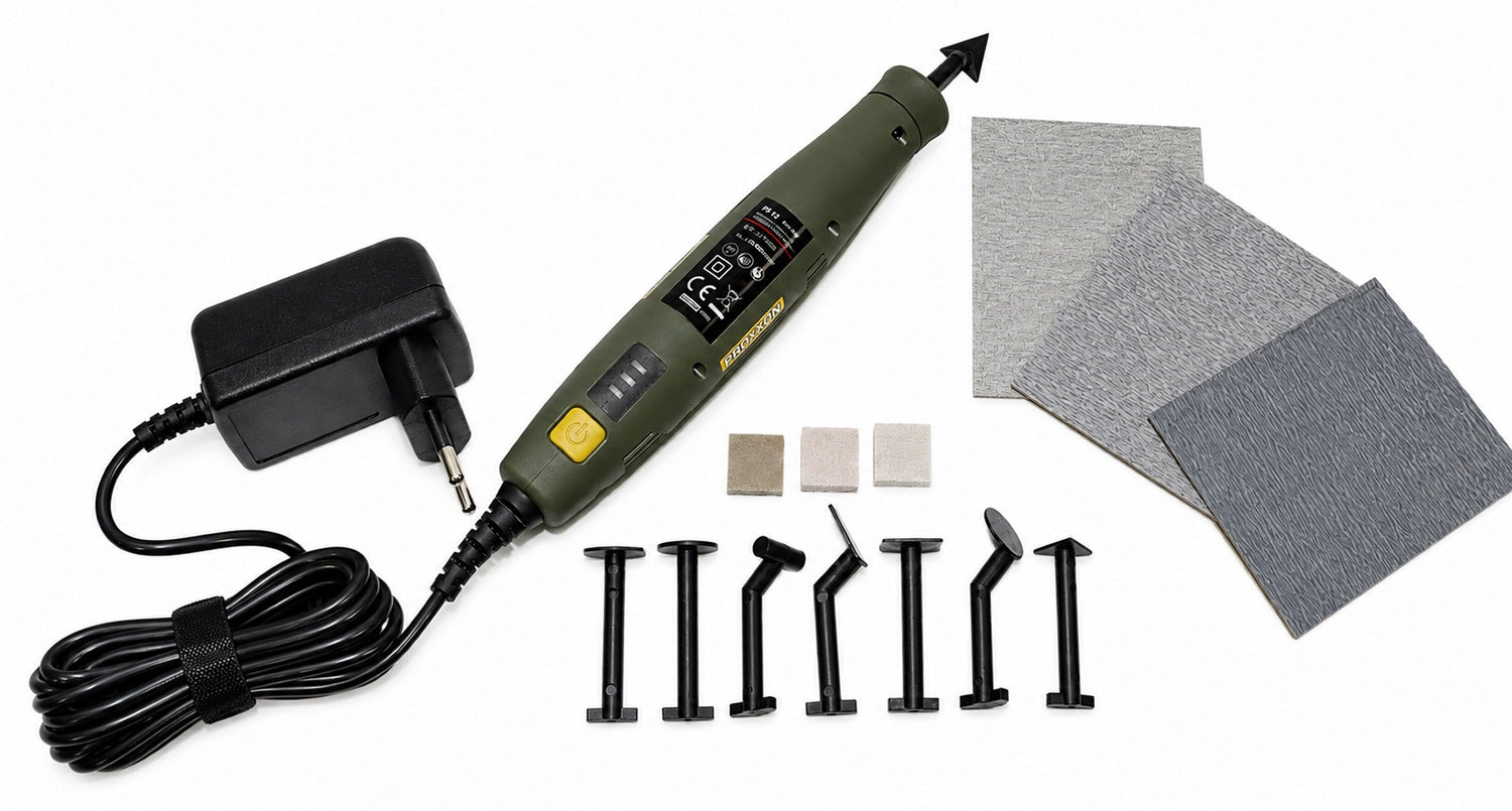 PROXXON 28638 Penschleifer Set PS 18 Zubehör Schleifeinsätze Feinschleifer