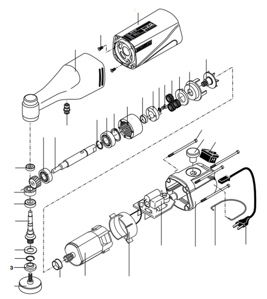 PROXXON 28660-03 Scheibe für Winkelpolierer WP/E