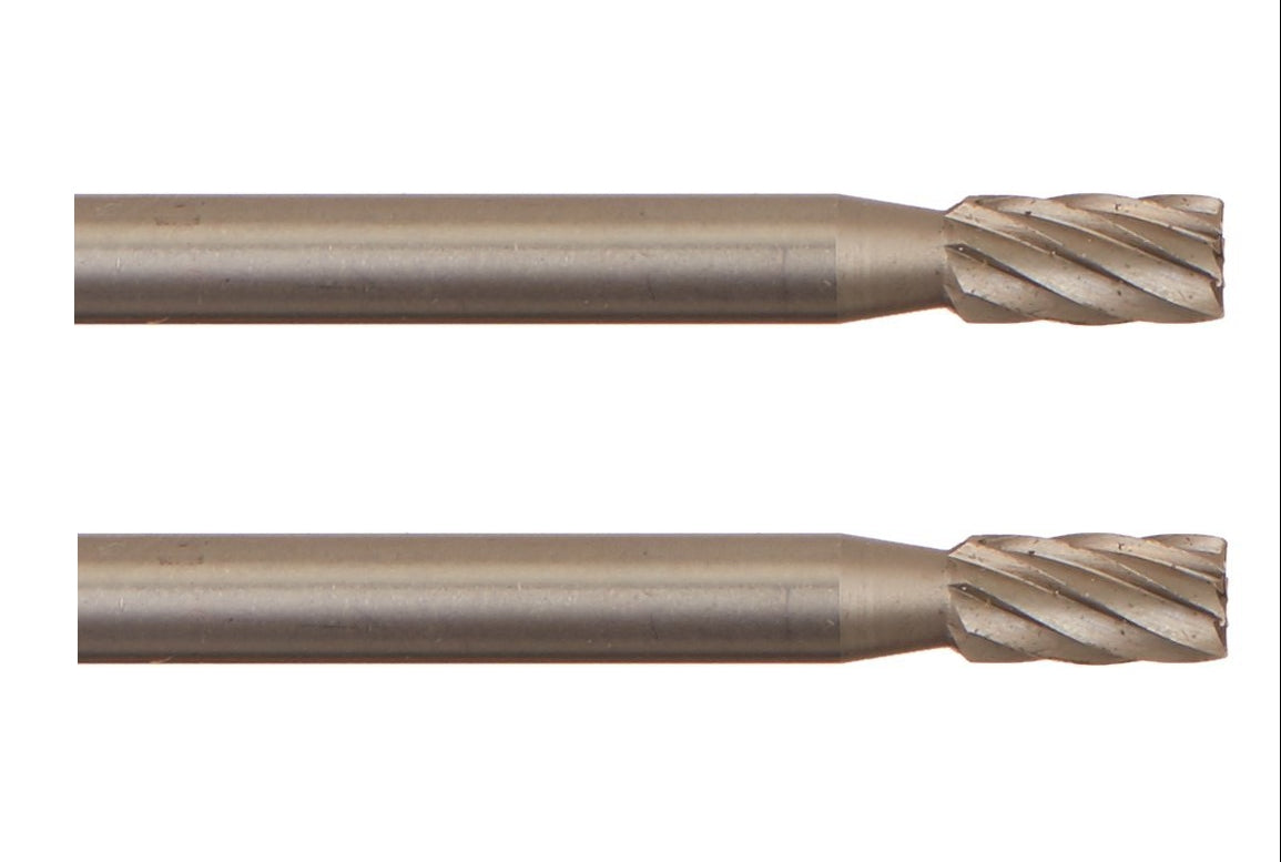 PROXXON 28722 Zylinderfräser Form Zylinder Wolfram-Vanadiumstahl 3mm, 2 Stück
