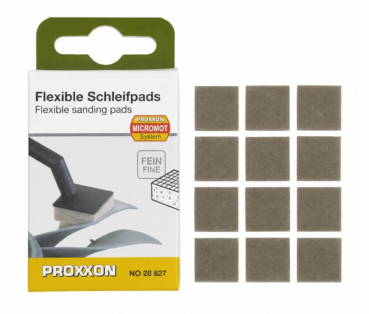 PROXXON 28827 Flexible Schleifpads Fein Zubehör Penschleifer PS 18 12 teilig