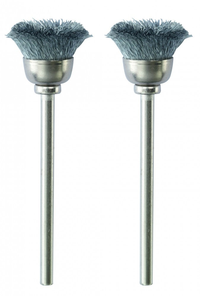 PROXXON 28953 Stahldraht Topfbürsten Ø13mm, 2 Stück