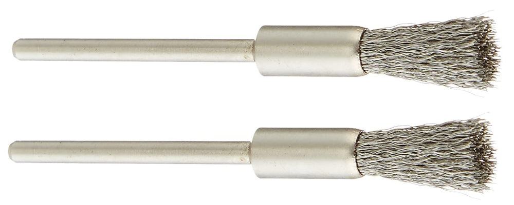 PROXXON 28955 Pinselbürsten Edelstahl Ø8mm, 2 Stück