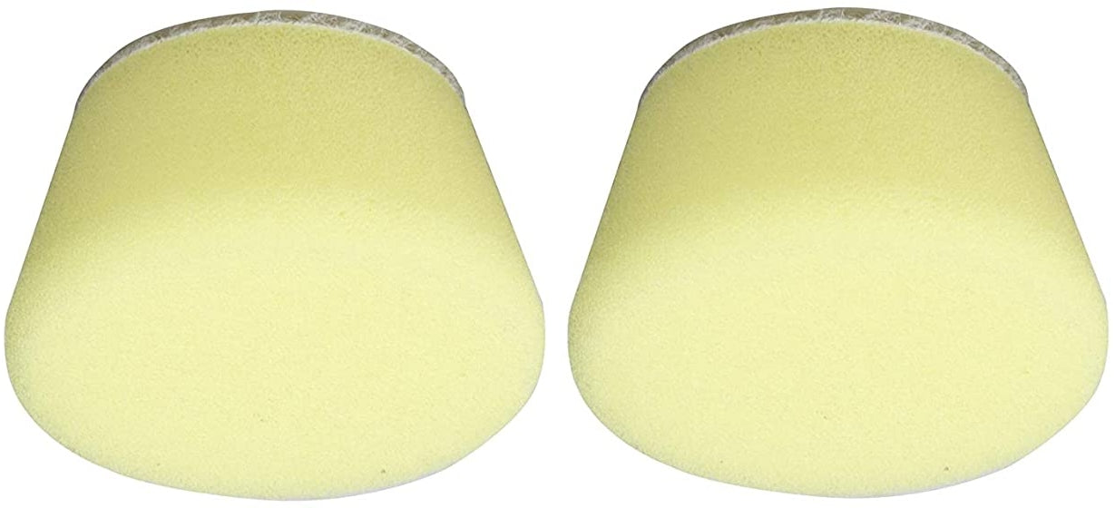 PROXXON 29077 Profi Polierschwamm mittel 2 Stück, Klett Ø30mm gelb