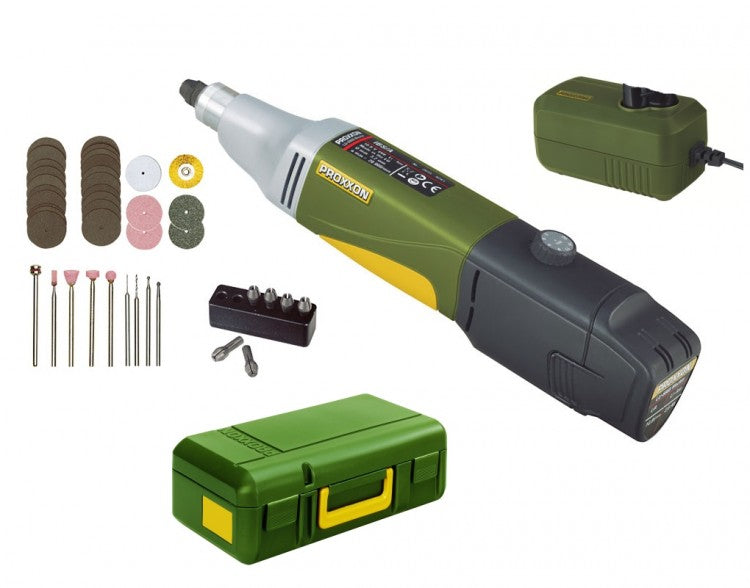 PROXXON 29800 AKKU Industrie Bohrschleifer IBS/A Set mit Akku & Ladegerät