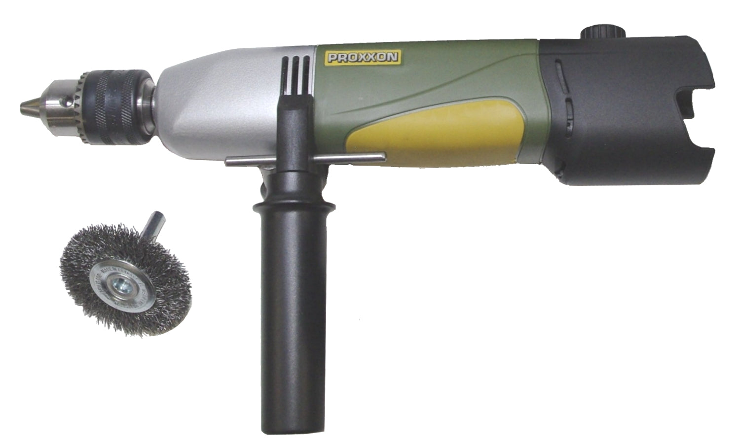 PROXXON 29852 AKKU Industrie Geradschleifer IGS/A mit Stahldraht-Rundbürste OHNE Akku und Ladegerät