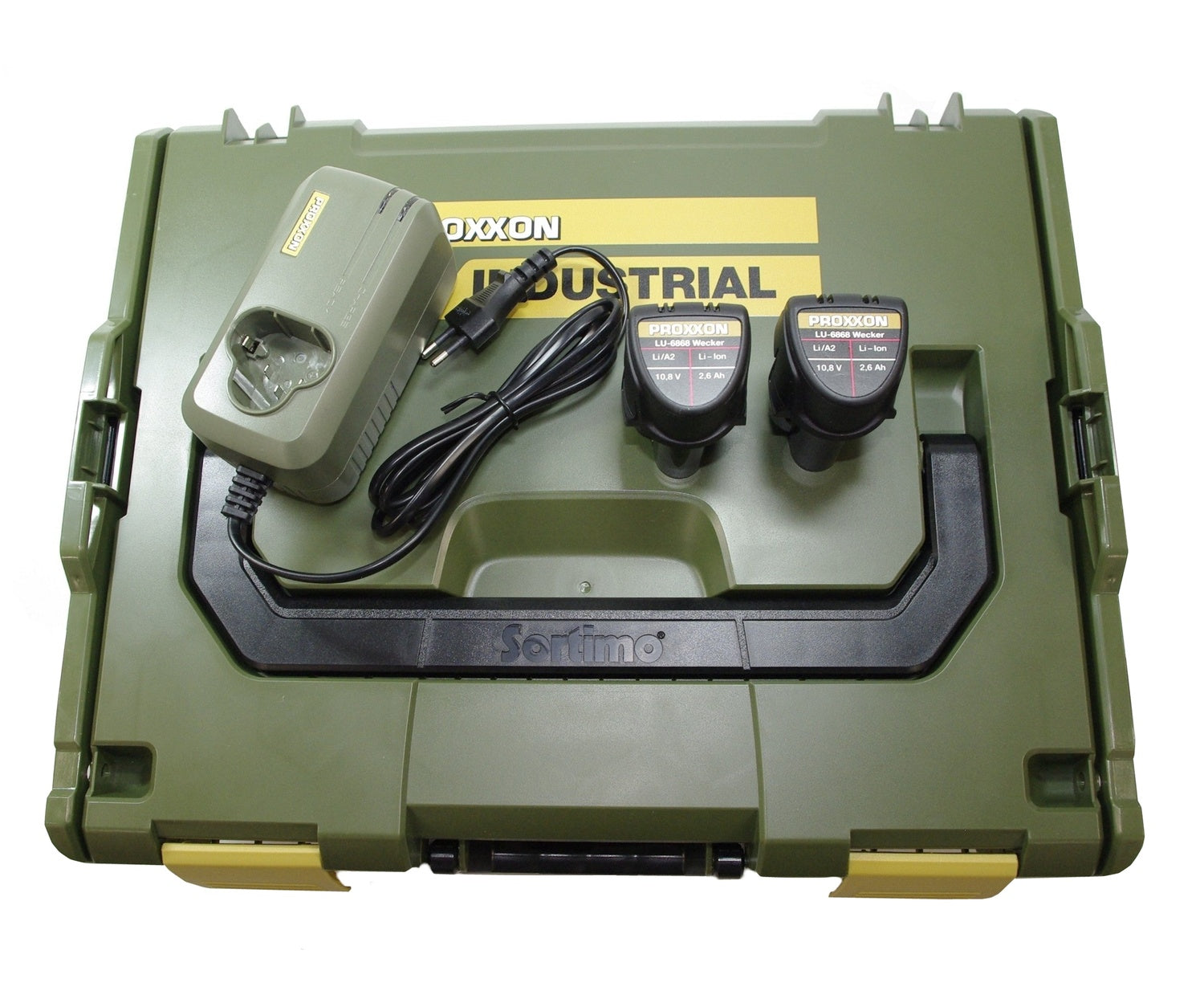 PROXXON 29900 Akku Basis-Set LBX/A 2 x Li-Ionen-Akkus Li/A2 1 x Akku-Schnellladegerät LG/A2