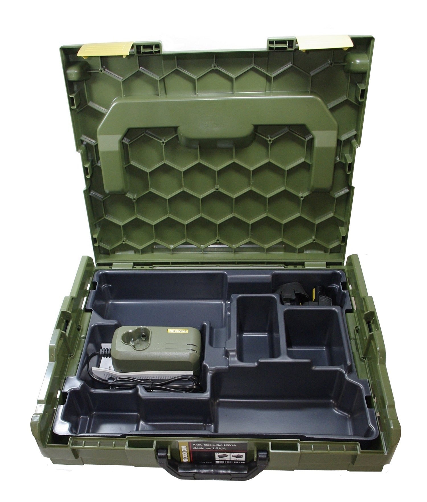 PROXXON 29900 Akku Basis-Set LBX/A 2 x Li-Ionen-Akkus Li/A2 1 x Akku-Schnellladegerät LG/A2