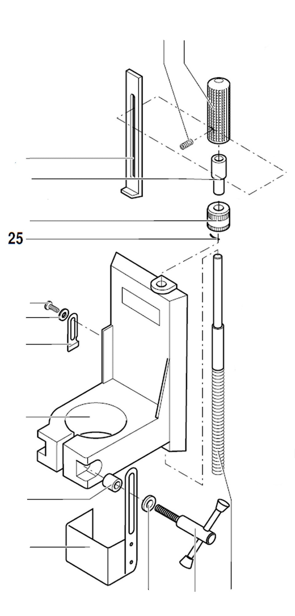 PROXXON 20000-25 Feder für Bohr- und Fräsbank BFB2000