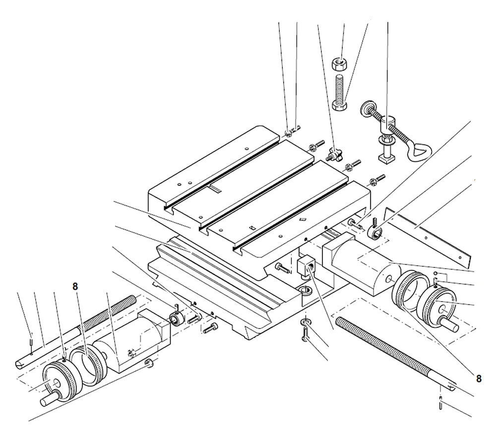 PROXXON 20150-08 Skalenring für Kreuztisch KT150
