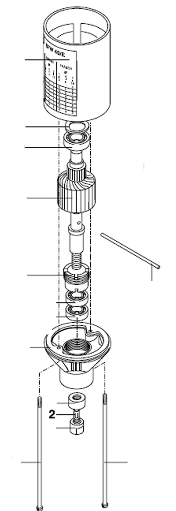 PROXXON 20165-02-60 Spannzange Ø 6mm für Bohr- und Fräswerk BFW40/e