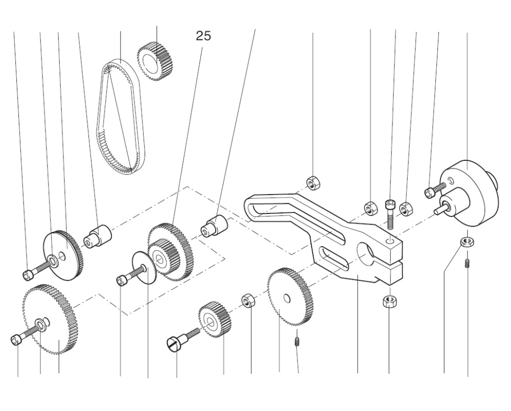 PROXXON 24004-00-25 Zwischenrad Z 15/20 für Drehmaschine PD 230/E