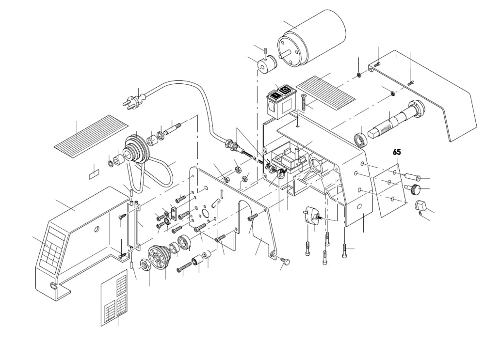 PROXXON 24004-01-65 Label / Aufkleber für Drehmaschine PD 230/E