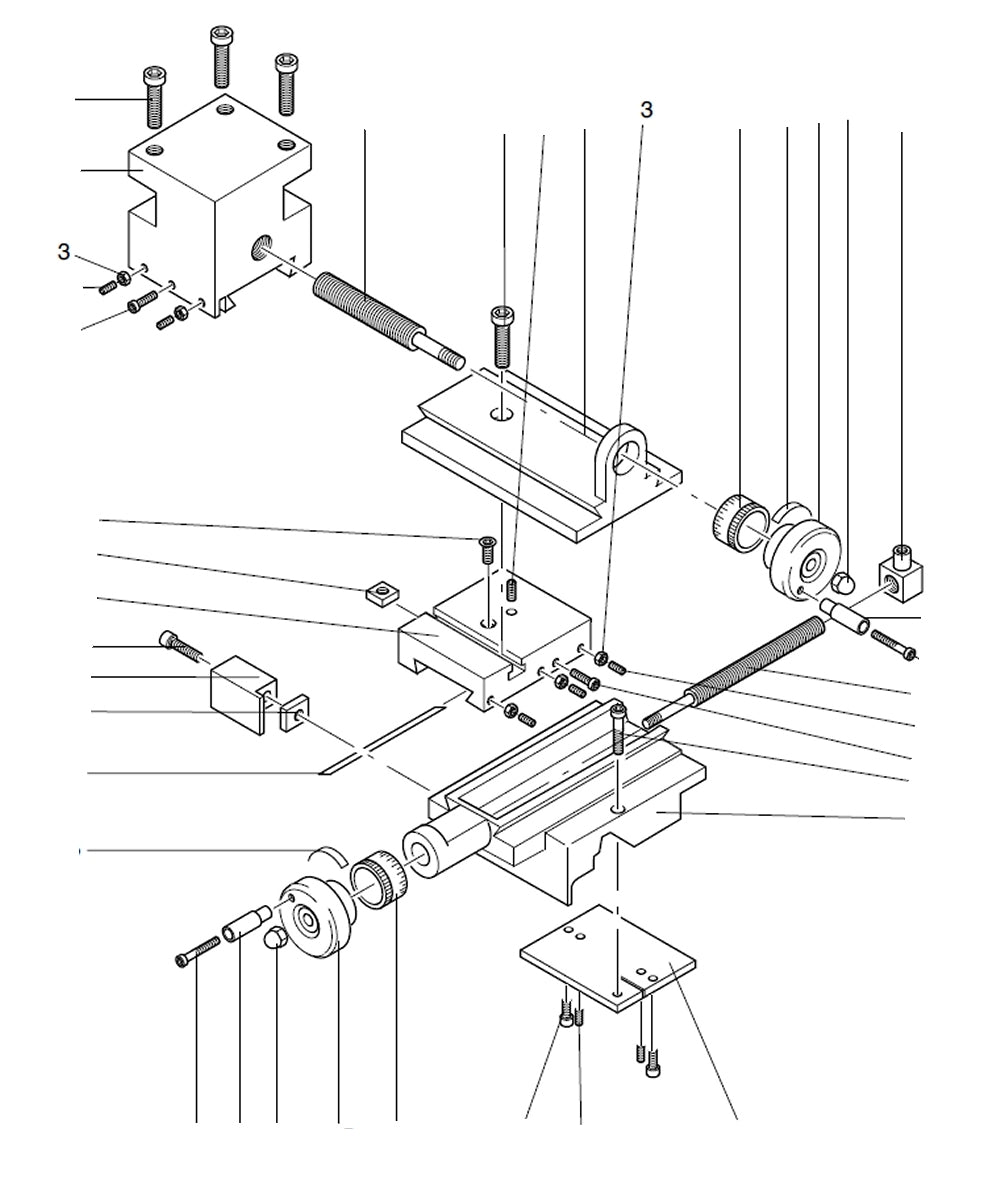PROXXON 24004-03-03 Mutter für Drehmaschine PD 230/E