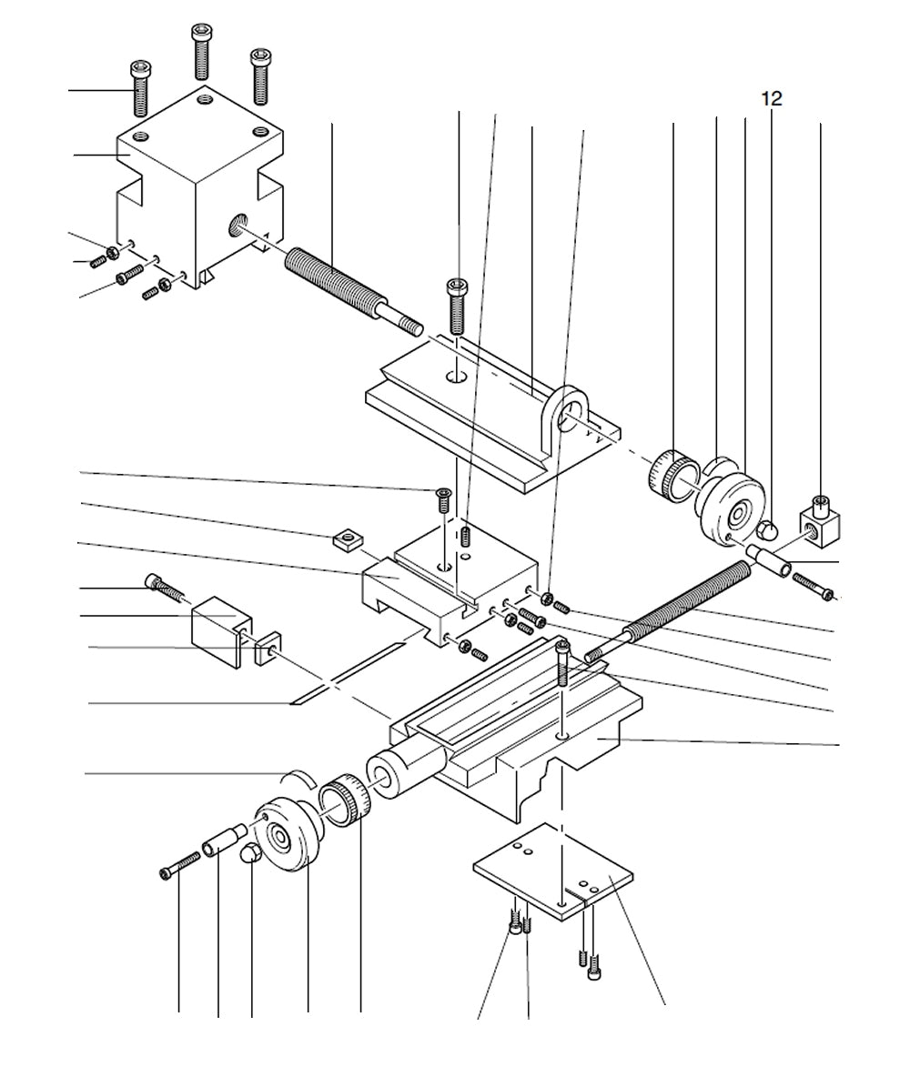 PROXXON 24004-03-12 Hutmutter für Drehmaschine PD 230/E
