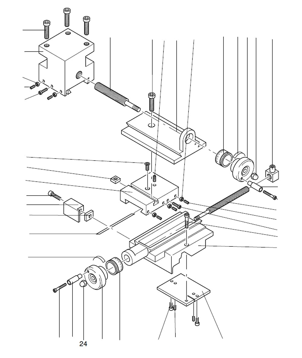 PROXXON 24004-03-24 Hutmutter für Drehmaschine PD 230/E