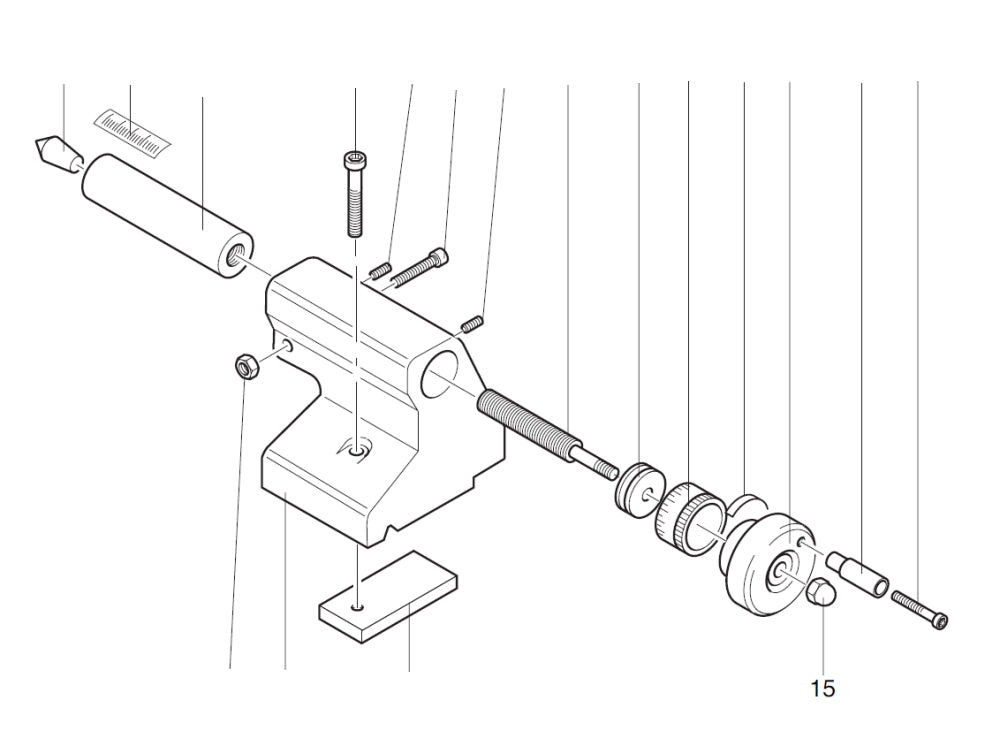 PROXXON 24004-04-15 Hutmutter für Drehmaschine PD 230/E