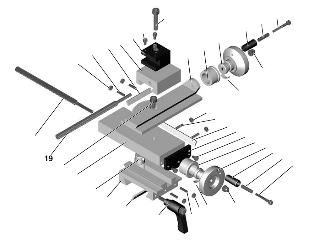 PROXXON 24150-03-19 Z-Spindel für FD 150/E