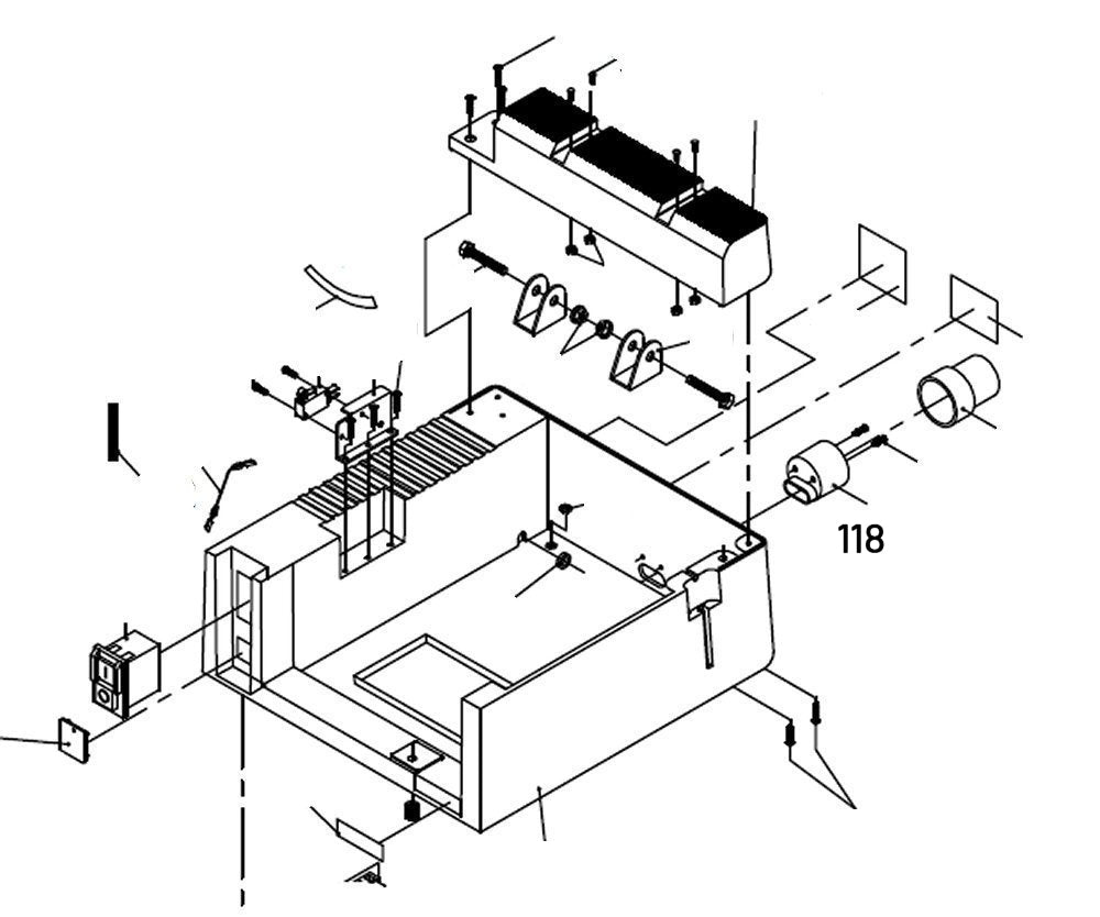 PROXXON 27070-118 Stutzen für Absaugung für Feinkreissäge FET
