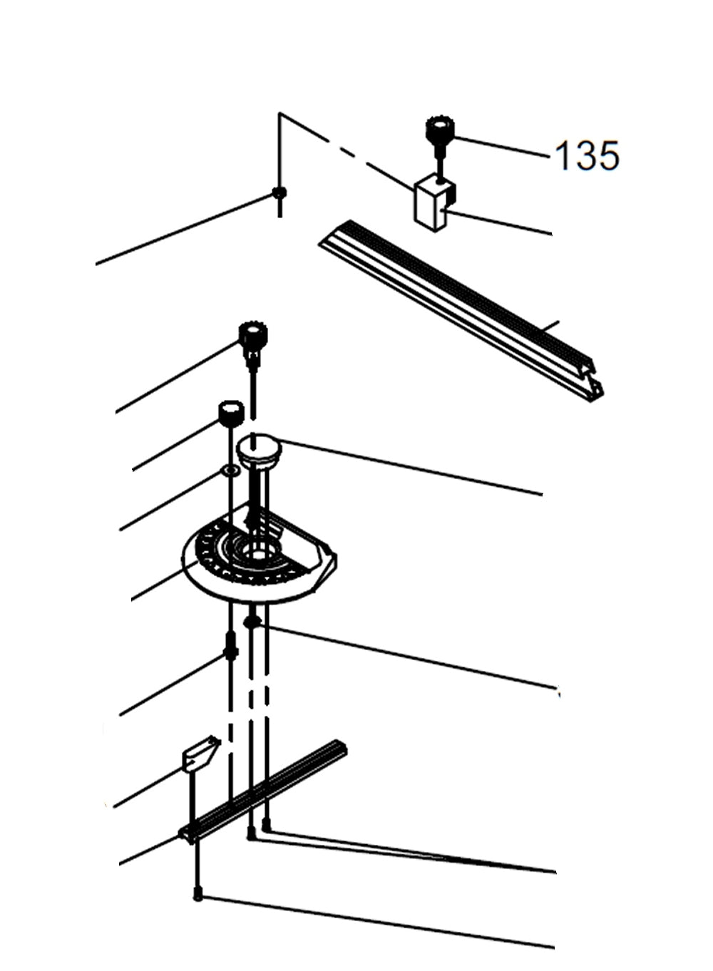PROXXON 27070-135 Rändelschraube Feinkreissäge FET