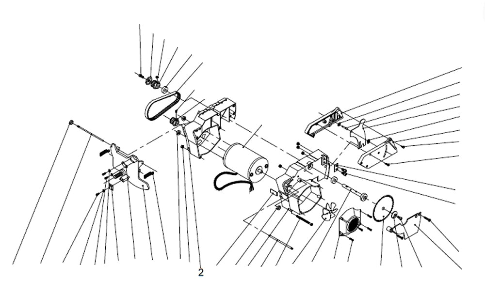 PROXXON 27070-02 Motorgehäuse, klein für Feinkreissäge FET